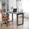 Flash Furniture Redmond 48x30 Conf Tbl w/1in. Thick Dbl Sided Laminate Tbl Top w/PVC and U-Frame Steel Bse, Gry Oak MT-M4830-LTGRY-UBF-GG - alternate 1